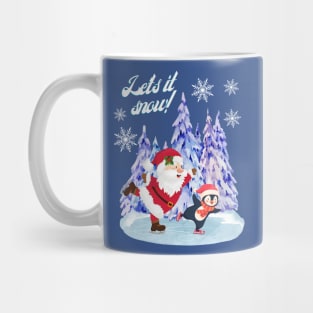 SKATING WITH SANTA Mug